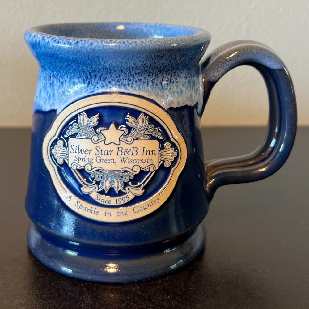 DENEEN POTTERY Handcrafted Hand Thrown Mug SILVER STAR B&B Inn Spring Green WI